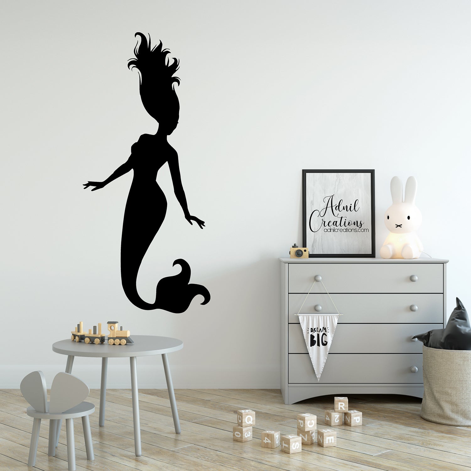 Mermaid | Wall decal-Wall art-Adnil Creations