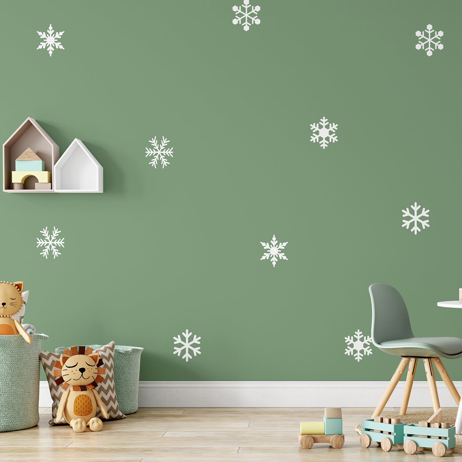 Winter snowflakes | Wall pattern-Repeating pattern-Adnil Creations