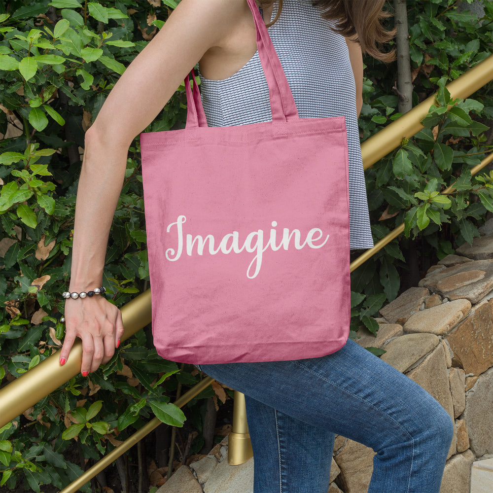 Imagine | 100% Cotton tote bag - Adnil Creations