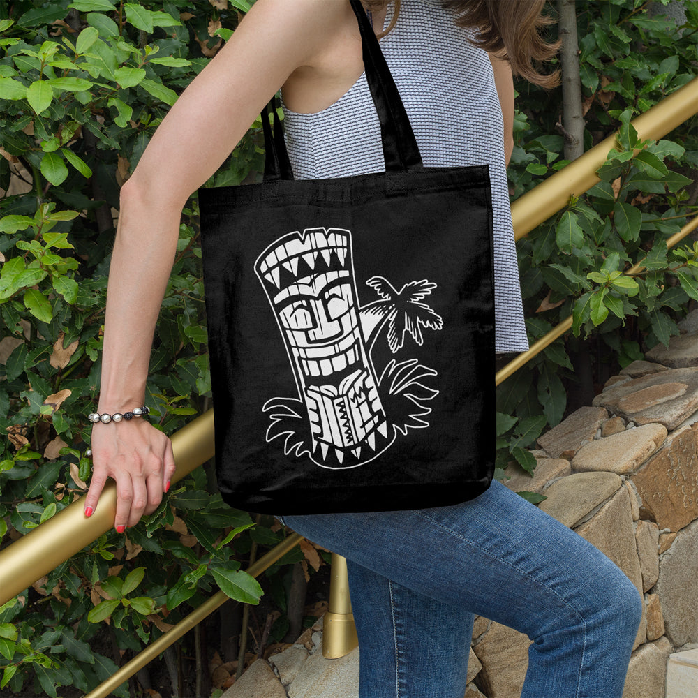 Laughing tiki | 100% Cotton tote bag - Adnil Creations