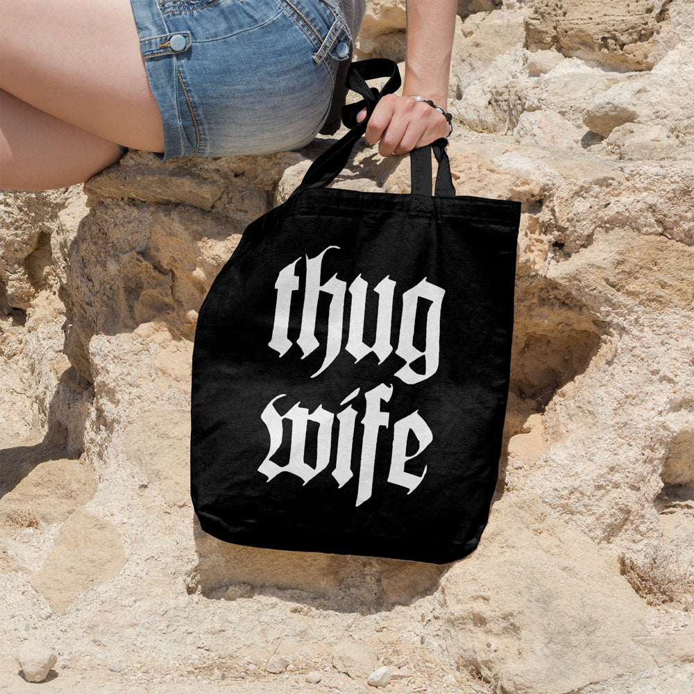 Thug wife | 100% Cotton tote bag - Adnil Creations