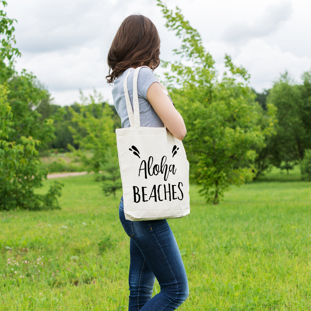 Aloha beaches | 100% Cotton tote bag - Adnil Creations