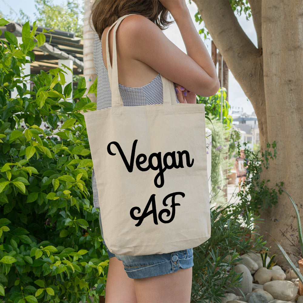 Vegan AF | 100% Cotton tote bag - Adnil Creations