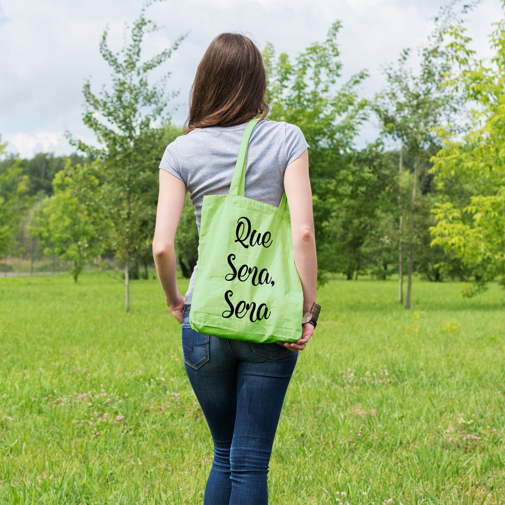 Que sera sera | 100% Cotton tote bag - Adnil Creations