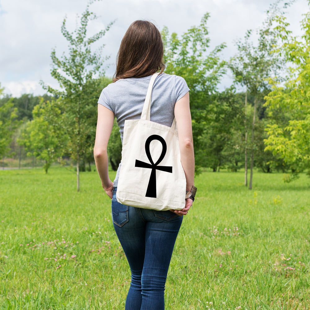 Ankh Egyptian symbol | 100% Cotton tote bag - Adnil Creations
