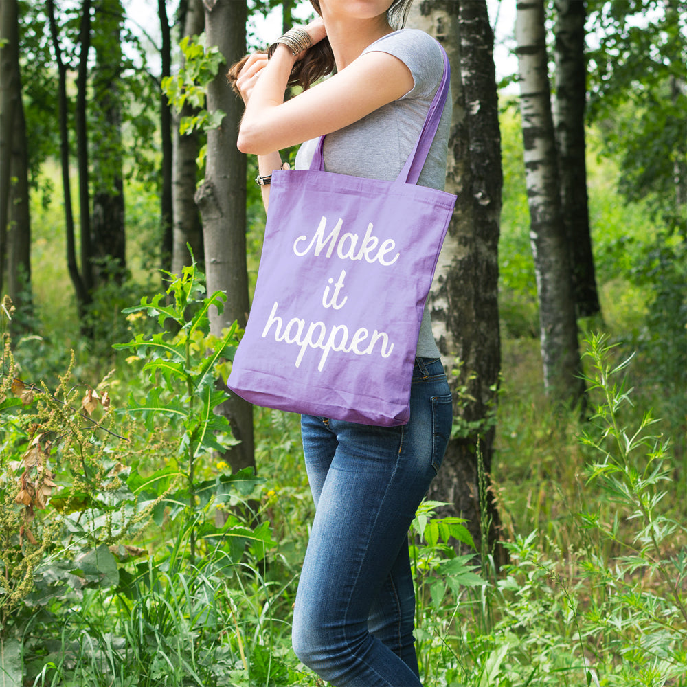 Make it happen | 100% Cotton tote bag - Adnil Creations