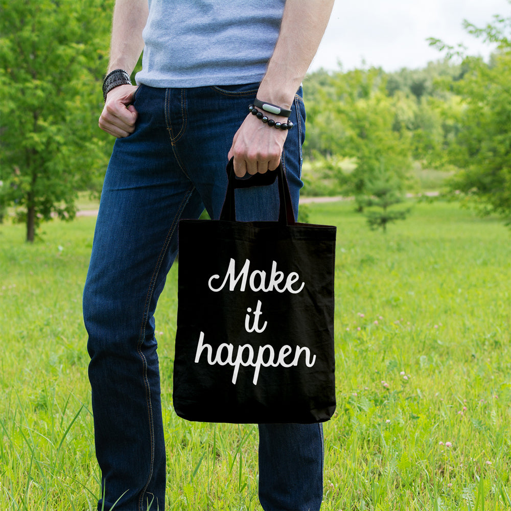 Make it happen | 100% Cotton tote bag - Adnil Creations
