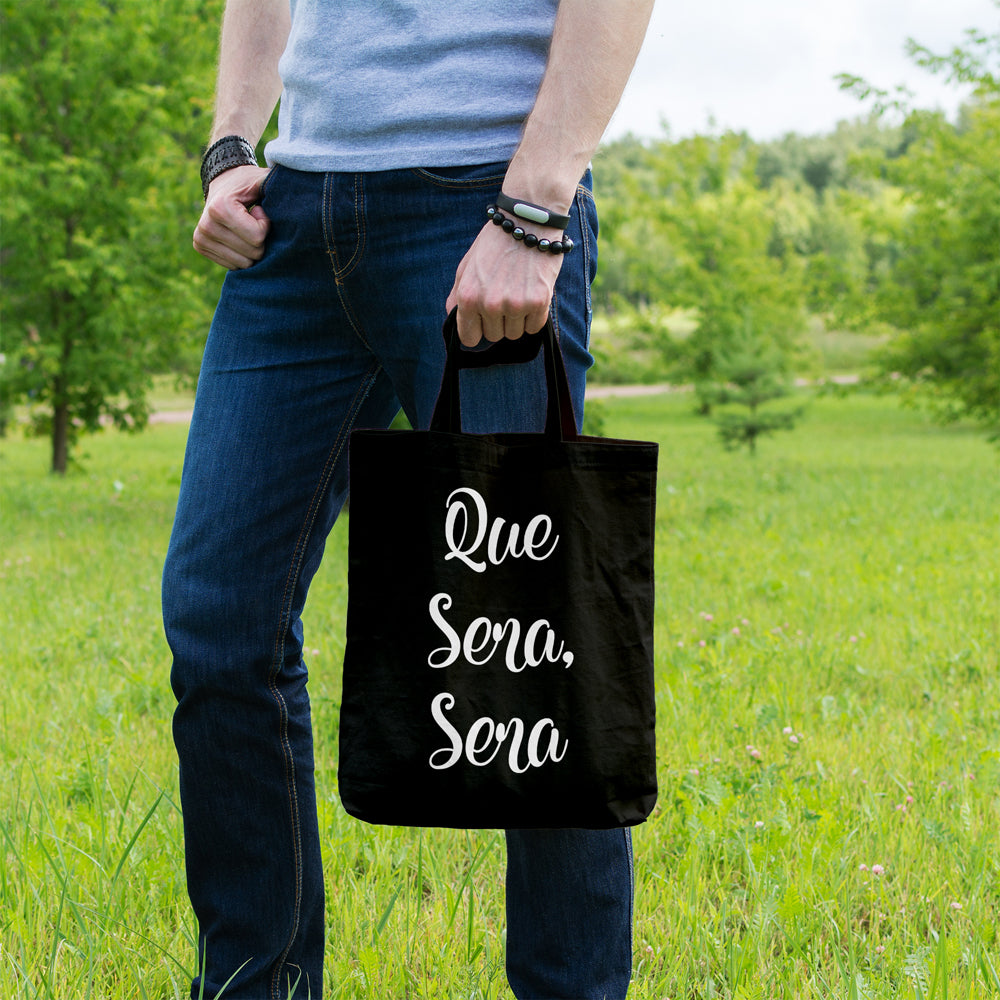 Que sera sera | 100% Cotton tote bag - Adnil Creations