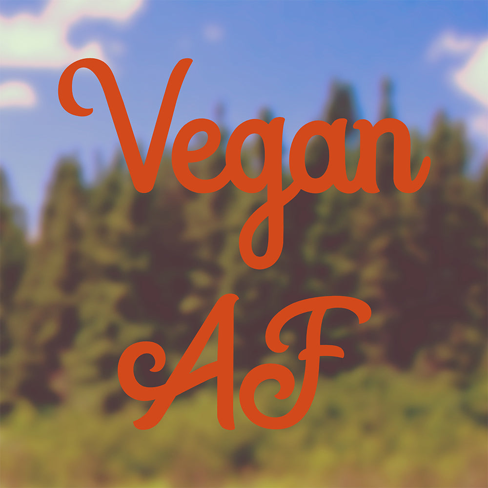 Vegan AF | Bumper sticker - Adnil Creations