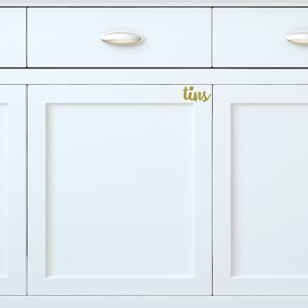 Tins | Cupboard decal - Adnil Creations